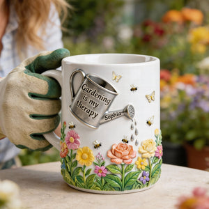 Gardening Therapy Coffee Mug – Personalized Gifts For Garden Lovers 06toqn291225-Homacus