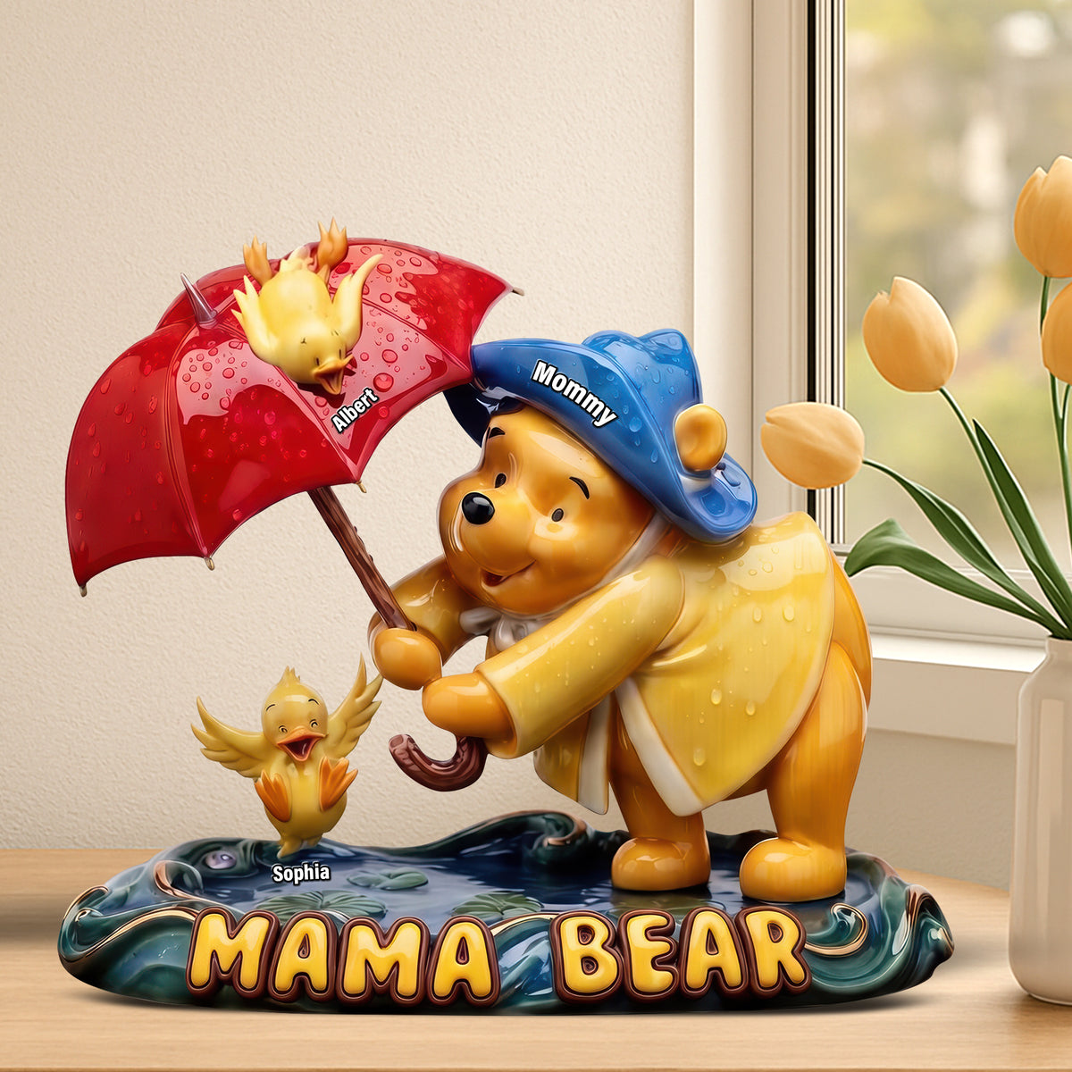 Adorable Mom and Kids Acrylic Plaque - Personalized Gifts For Mom 01TYQN100326-Homacus