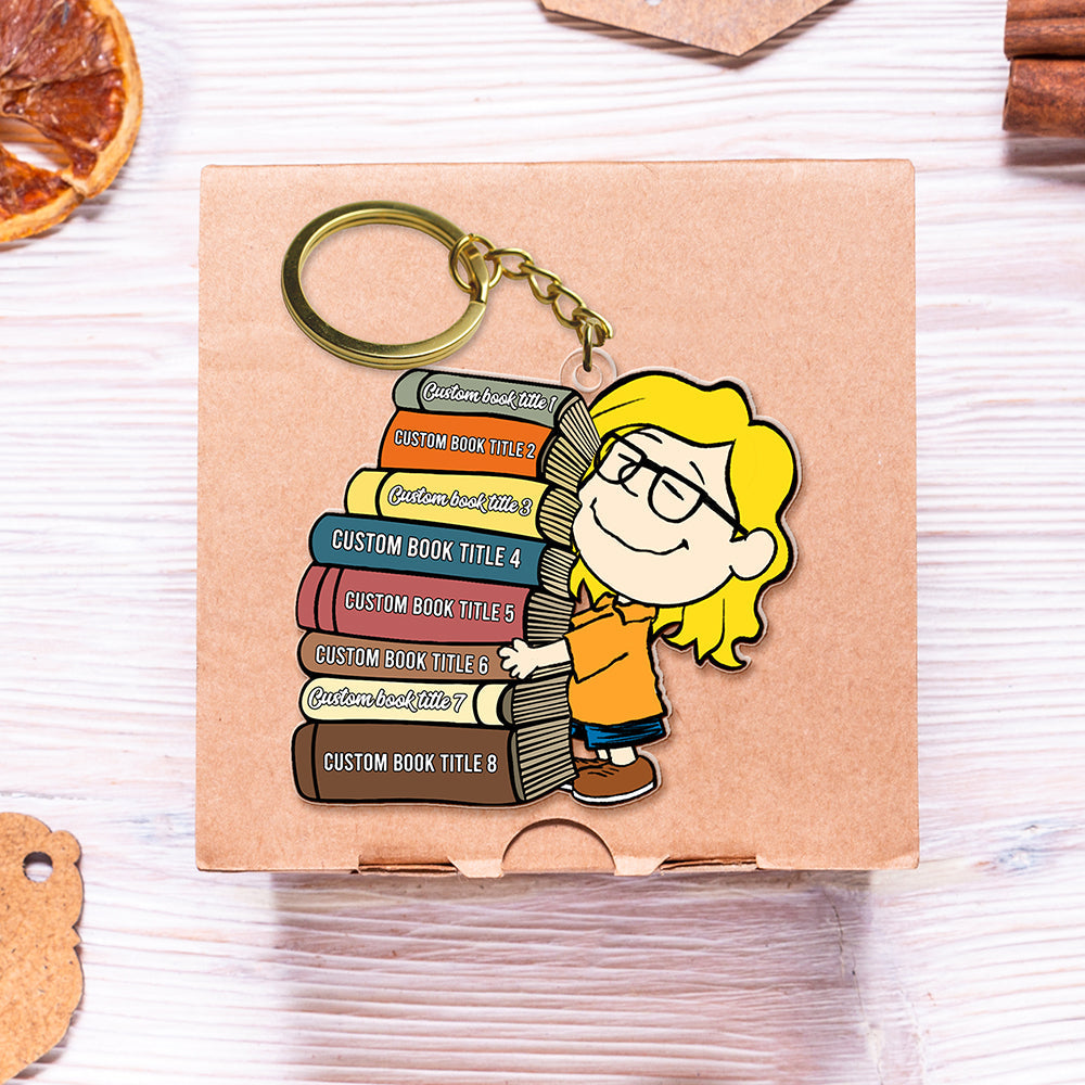Personalized Gifts For Book Lovers Keychain, Custom Favorite Book Title 02qhqn090125hg-Homacus