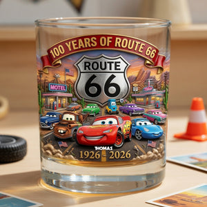 100th Anniversary Round Glass - Personalized Gifts For Racing Lovers 02tylu080626-Homacus