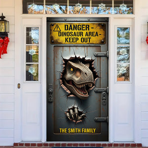 Fantasy World Door Cover - Personalized Gifts For Dino Lovers 04hyqn200825-Homacus