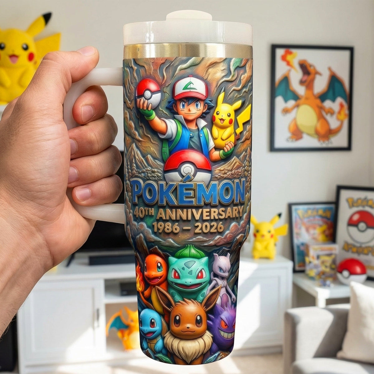 40th Anniversary Monster Trainer Tumbler - Personalized Gift 01toqn120326-Homacus