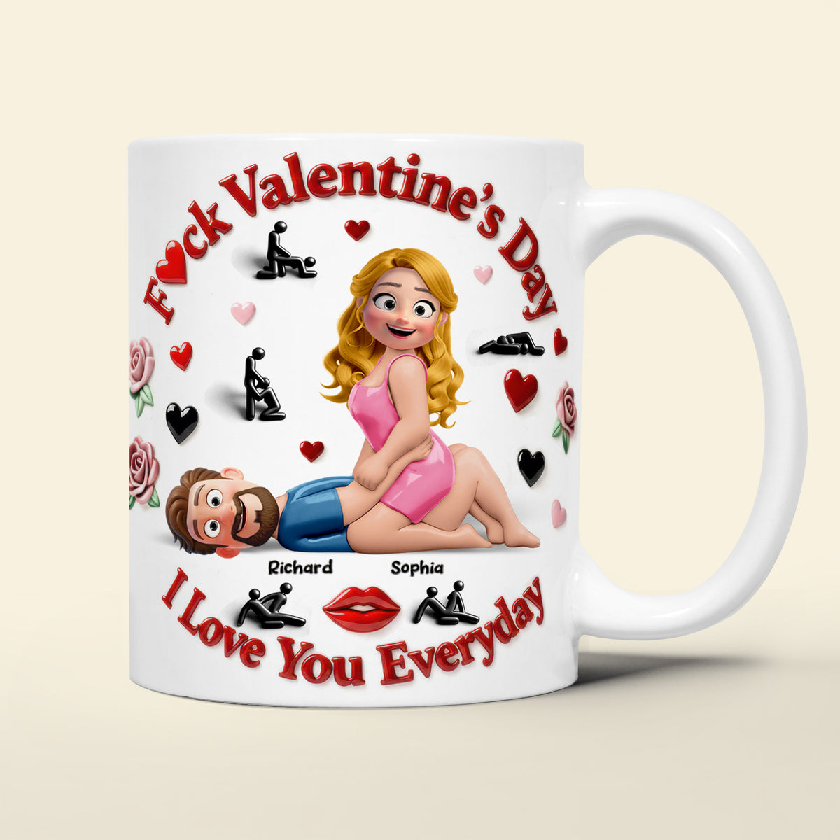 Couple Love You Everyday Coffee Mug - Personalized Gifts For Couple 05naqn311225-Homacus