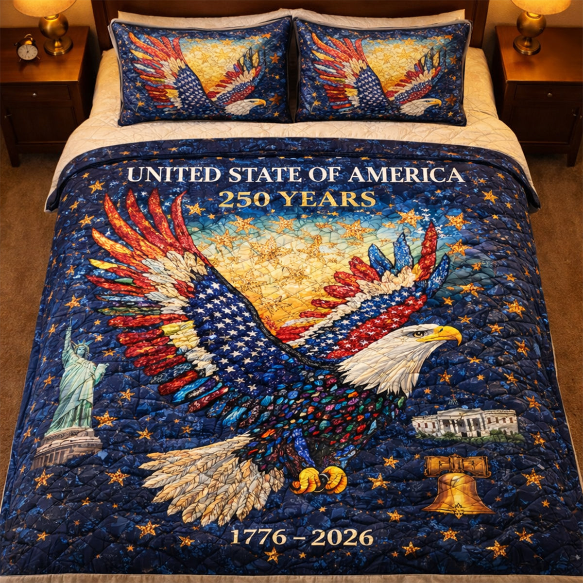 250th Anniversary Quilt Bedding Set Special Line - Gifts For Patriots 03hutn270126-Homacus