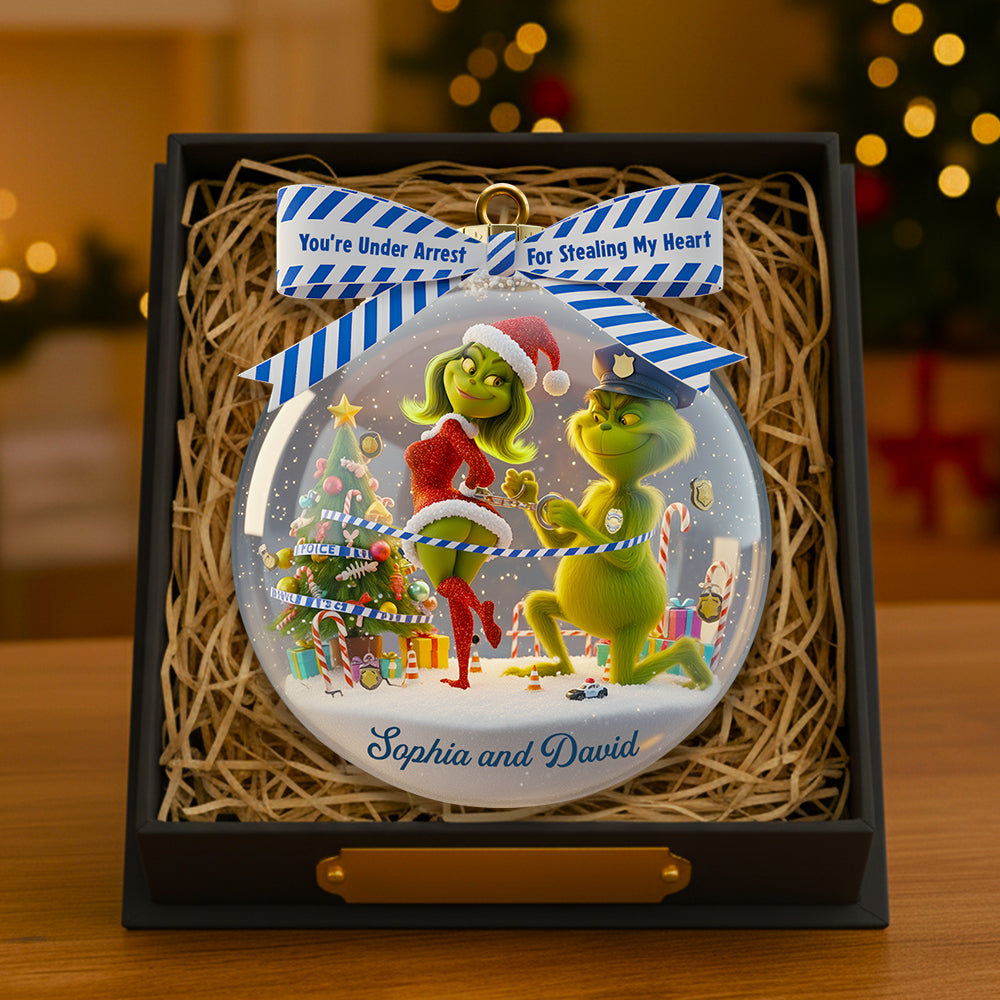 Christmas Love Under Arrest - Personalized Gifts For Couple Ornament 06TGDT300925-Homacus