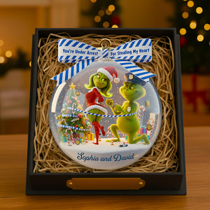 Christmas Love Under Arrest - Personalized Gifts For Couple Ornament 06TGDT300925-Homacus