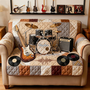 Rock & Roll Spirit Sofa Cover - Personalized Gifts For Rock Lovers 05NALU270126-Homacus
