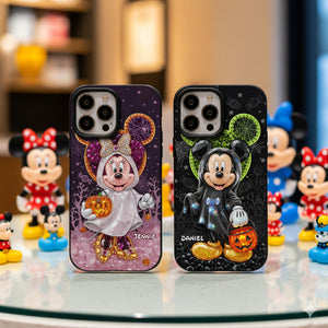 Spooky Halloween Couple Phone Case - Personalized Gift For Couple 04TGLU270825-Homacus