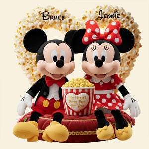 Popcorn Couple Pillow - Personalized Gifts For Couple 03PADT291125