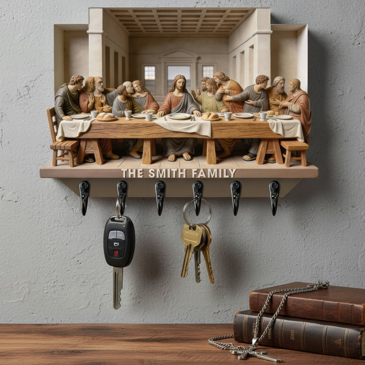 The Last Supper Acrylic Key Hanger - Personalized Gifts For Christians 04HYQN060126-Homacus