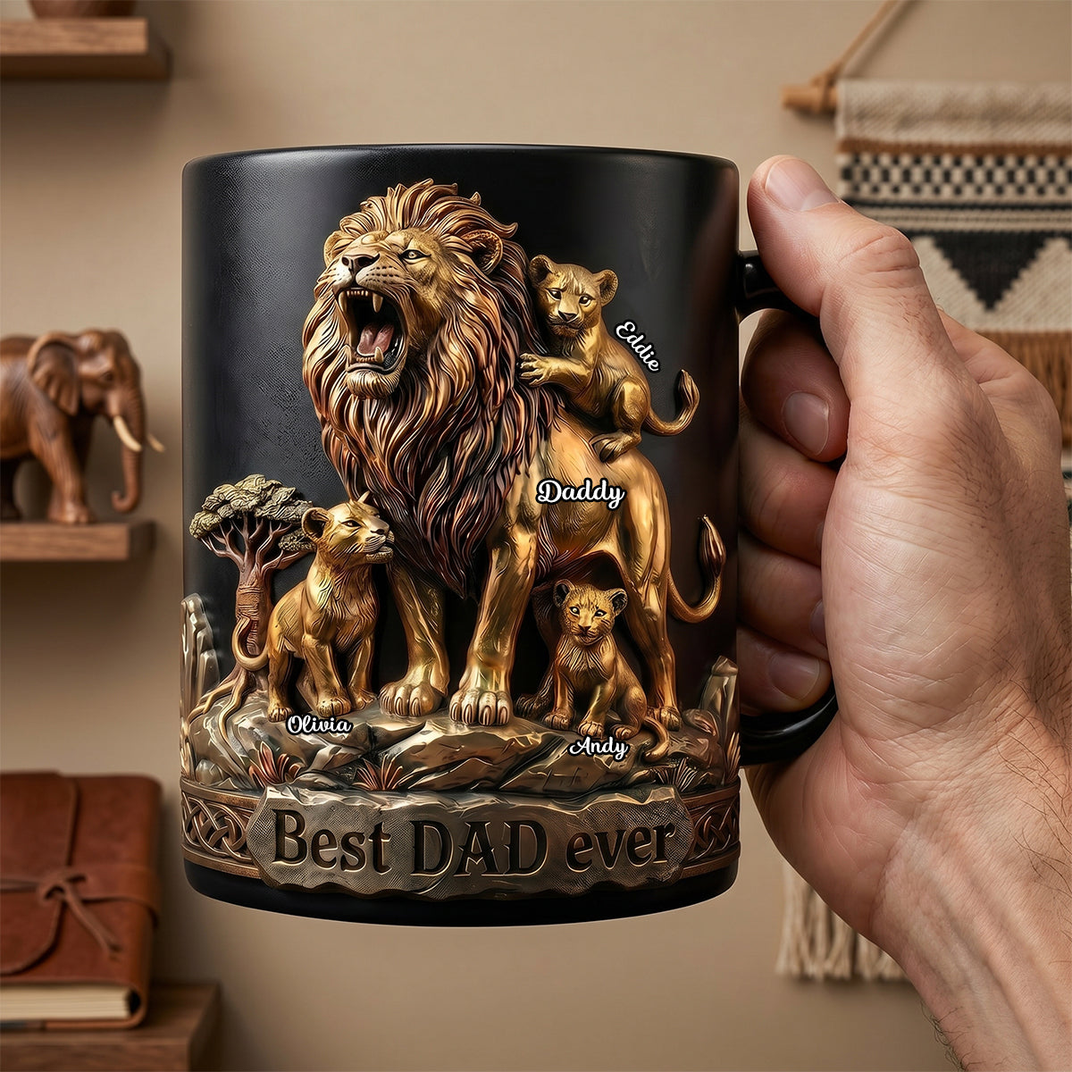 Best Dad Ever Magic Mug - Personalized Gifts For Dad 04TODH250526-Homacus