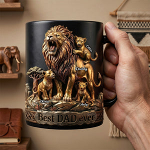 Best Dad Ever Magic Mug - Personalized Gifts For Dad 04TODH250526-Homacus