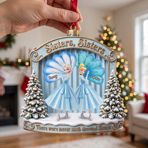 Sisters Christmas Ornament - Personalized Gifts For Christmas 02natn161026-Homacus