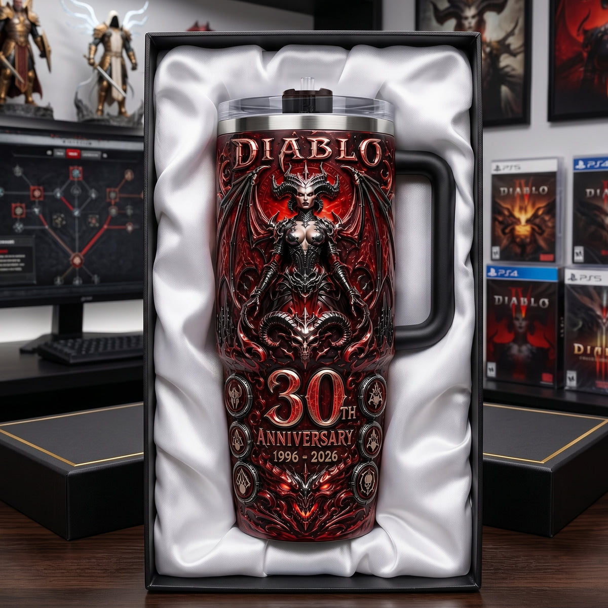 Evil Lord 40oz Tumbler With Handle - Personalized Gifts 05qhlu080726-Homacus