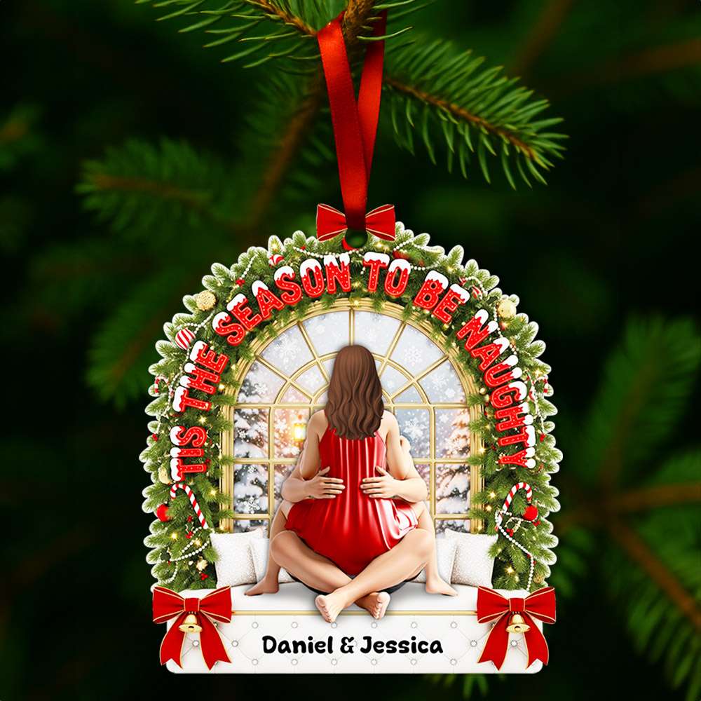 Spicy Couple Ornament - Personalized Christmas Gifts For Couple 04OHLU110825-Homacus