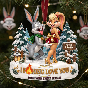 Sassy Couple Acrylic Ornament - Personalized Christmas Gift For Couples 02QHTA170926