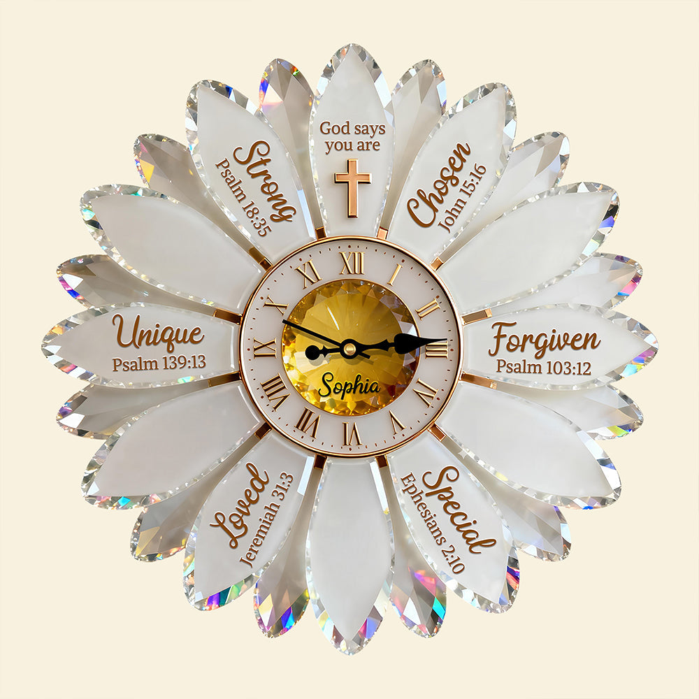 Christian Faith Acrylic Hanging Wall Clock – Personalized Gifts For Christian 06nadt251225-Homacus