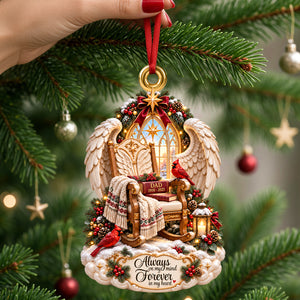 Angel Wings Memorial Ornament - Personalized Gifts For Remember Christmas Ornament 09TODH161026-Homacus