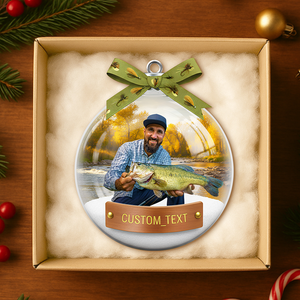 Custom Photo Gifts For Fishing Lovers Christmas Ornament 01hydt051125-Homacus