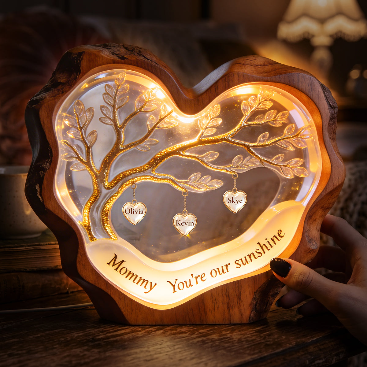 Sweet Little Love Heart Light Box - Personalized Gifts For Mom 02PATA100426-Homacus