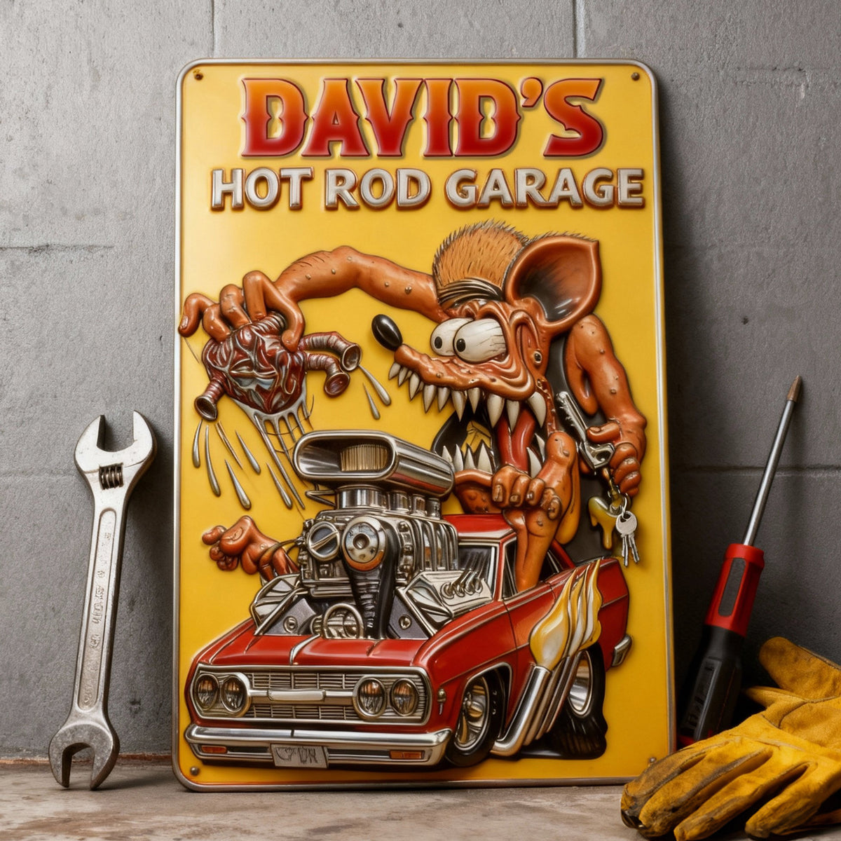 Personalized Gifts For Hot Rod Lovers Metal Sign 01totn160126-Homacus