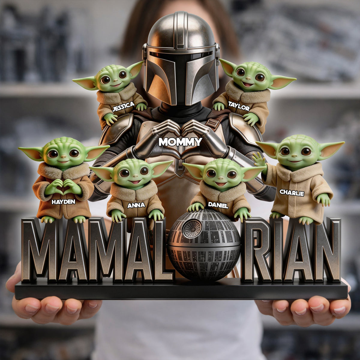 Universe Mom And Kids Acrylic Plaque - Personalized Gifts For Mother's Day Plaque 04KILU020326-Homacus