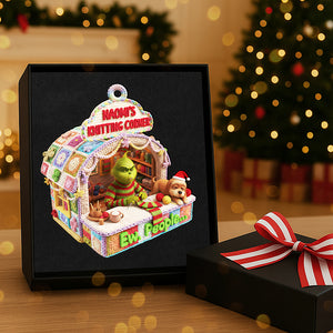 Personalized Gifts For Christmas, Knitting Corner Acrylic Ornament 03kita091025-Homacus