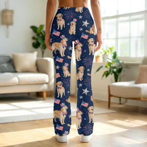 USA 250th Anniversary Flare Leggings - Custom Photo Gifts For Dog Lovers 04pgqn160326-Homacus
