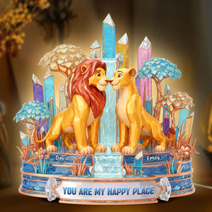 Romantic Couple Acrylic Light Box - Personalized Gifts For Couple 05naqn011225-Homacus