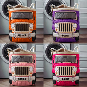 Dirt Journey Quilted Laudry Basket - Personalized Gifts For Off-road Lovers 06qhqn140726-Homacus
