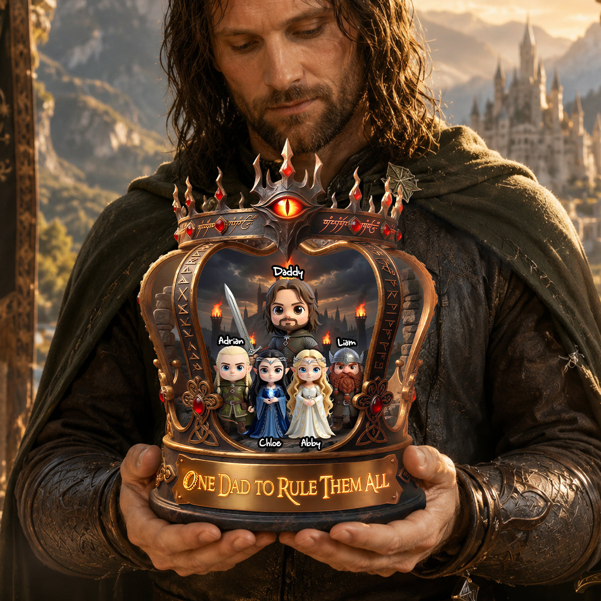 One Dad to Rule Them All Acrylic Plaque - Personalized Gifts For Dads 02tydh080526-Homacus