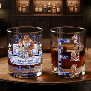 Wild Romance Couple Round Glass - Personalized Gifts For Couples 06OHLU201125-Homacus