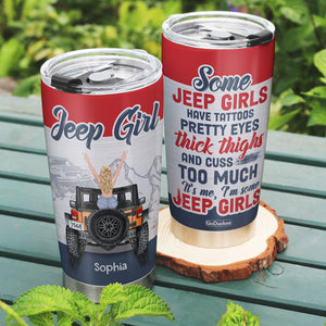 Personalized Gifts For Her Tumbler Some Girls Have Tattoos Pretty Eyes-Homacus