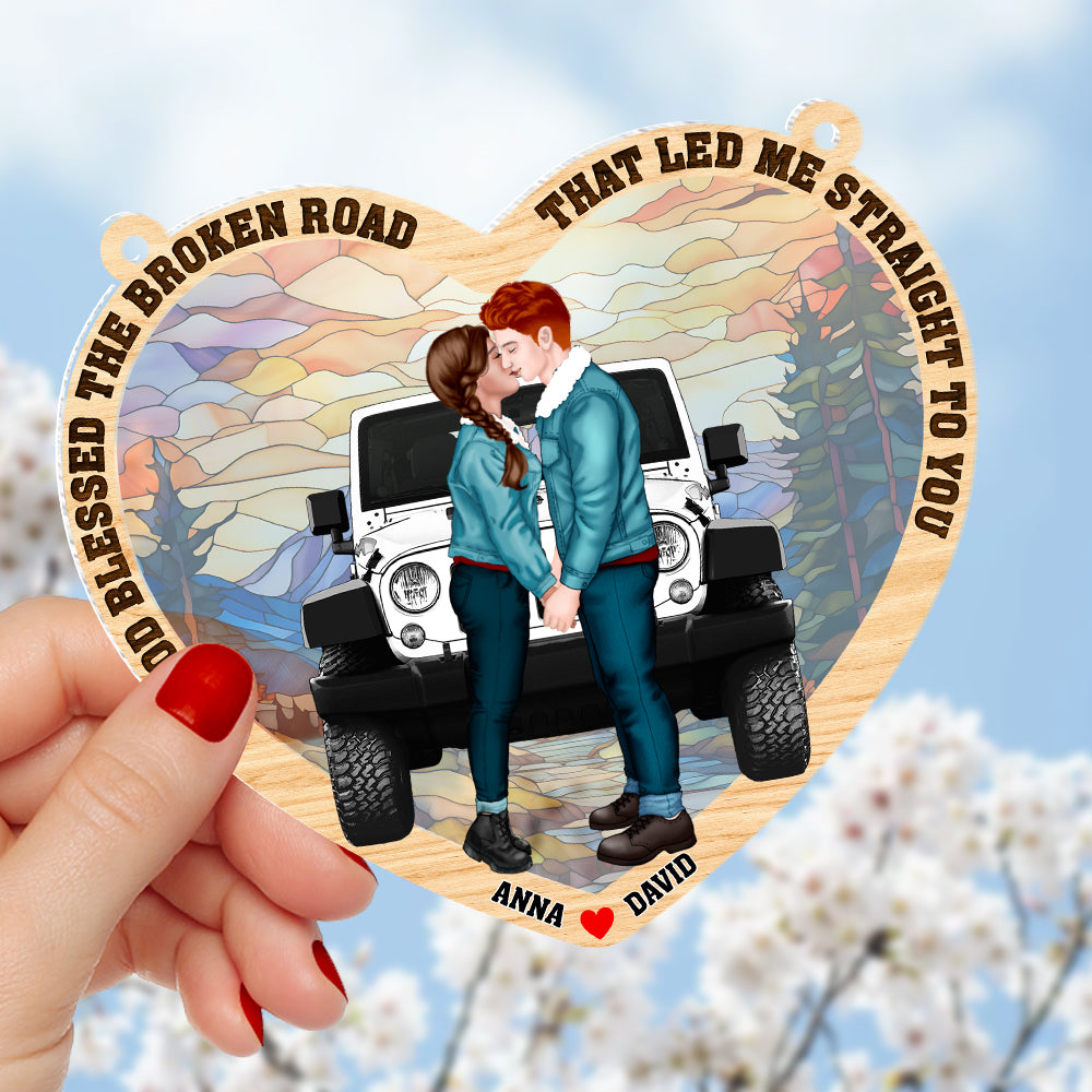 Personalized Gifts For Couple Suncatcher Ornament 02ohtn210624pa-Homacus