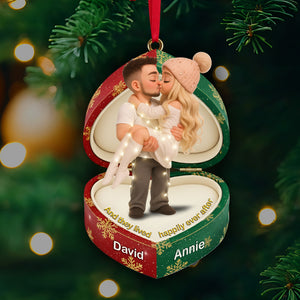 Sweet Box Couple Ornament - Personalized Custom Photo Gift For Couples 08PGLU240925-Homacus