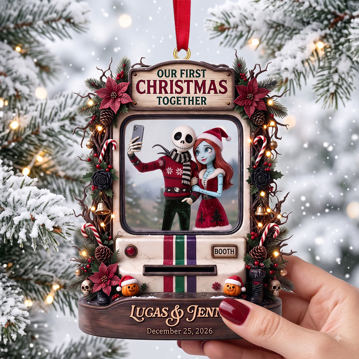 Our Christmas Together Acrylic Ornament – Personalized Gifts For Couple 06TOTN010826-Homacus