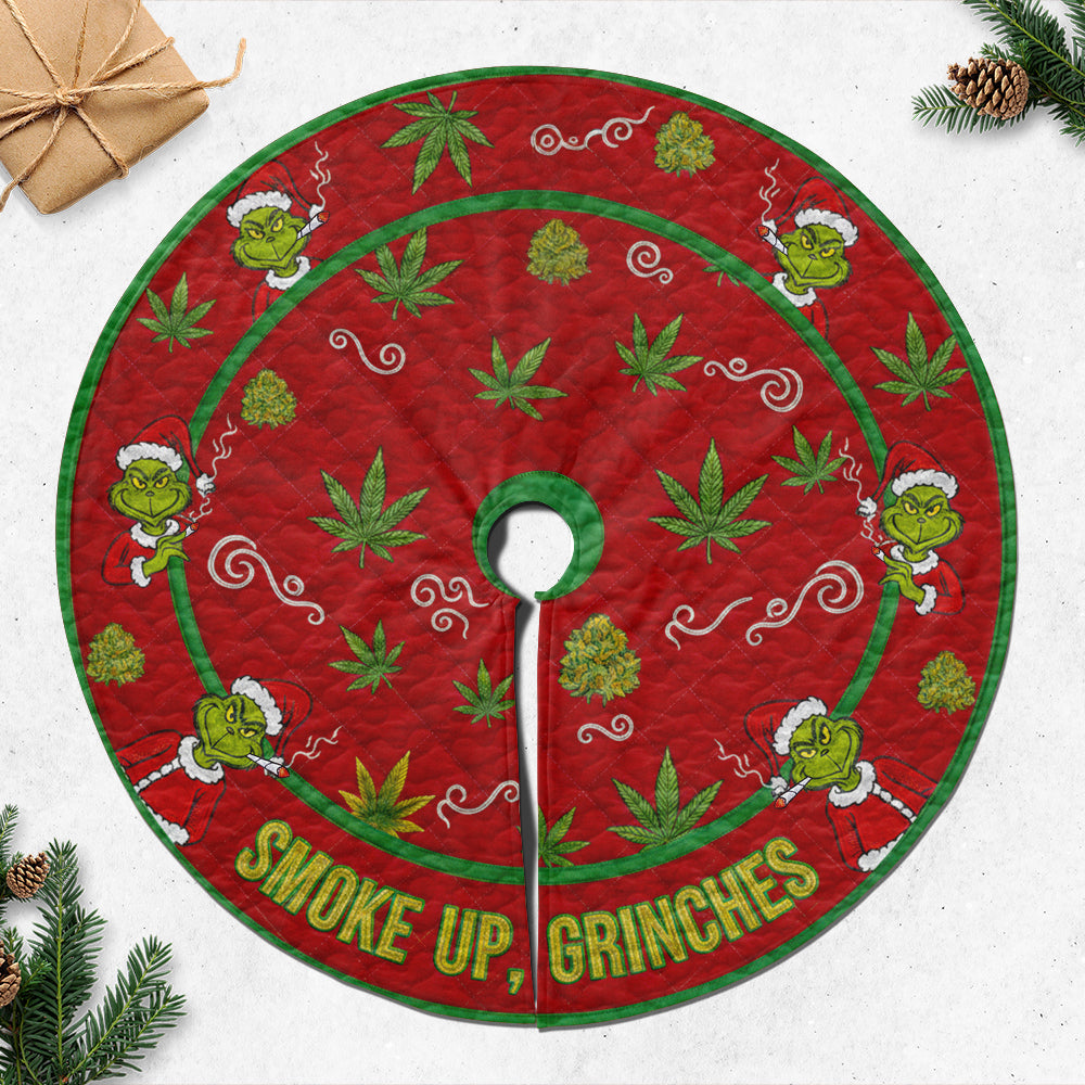 Christmas Gift For Smoking Lovers Quilted Tree Skirt 02todt110925-Homacus