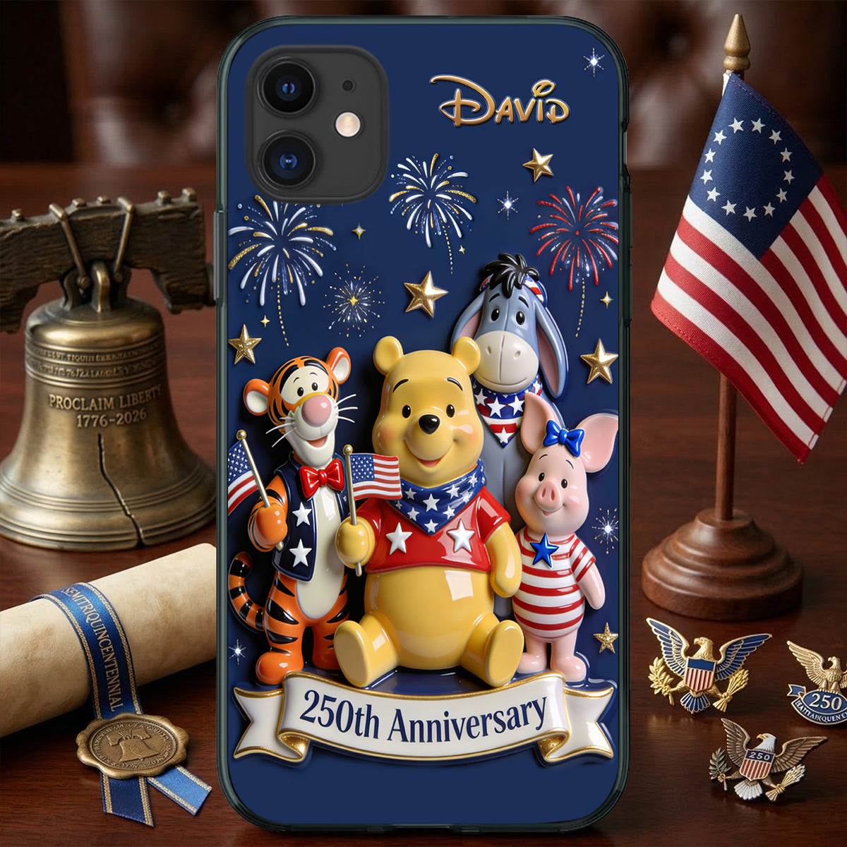 250th Anniversary Phone Case - Personalized Gifts For Celebration Phone Case 02PGTN160326-Homacus