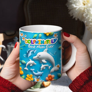 Best Dolphin Mom Coffee Mug - Personalized Gifts For Mother 03QHLU080425-Homacus