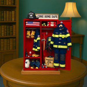 Firefighter’s Gear Locker Acrylic Plaque - Personalized Christmas Gifts For Firefighter 04QHTN060625-Homacus