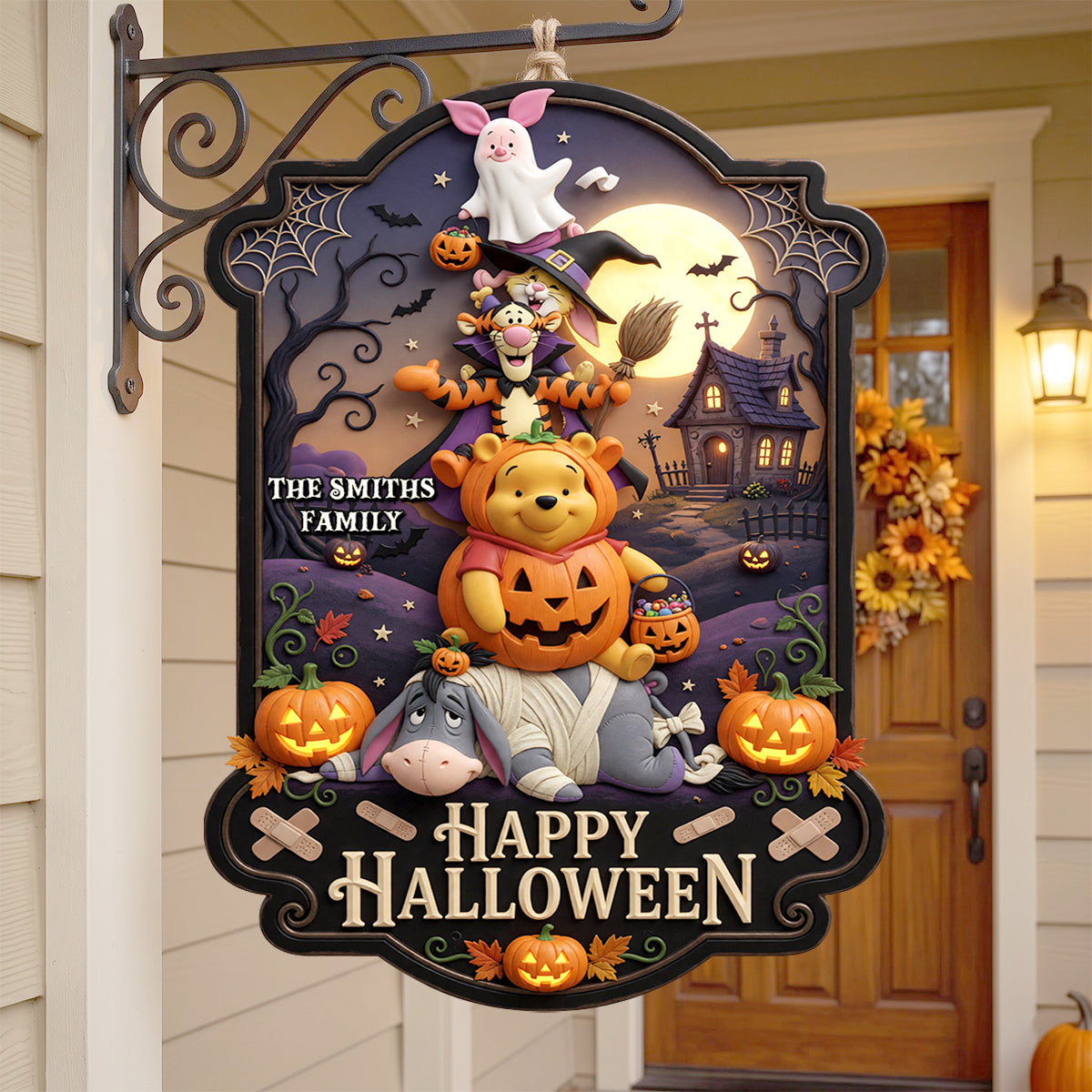 Happy Halloween Acrylic Sign - Personalized Halloween Gifts For Family 04natn060826