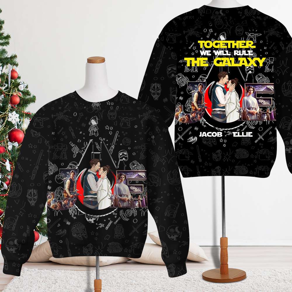 Personalized Gifts For Couple Sweatshirt 3D Love Galaxy 02XQLU181124TM-Homacus