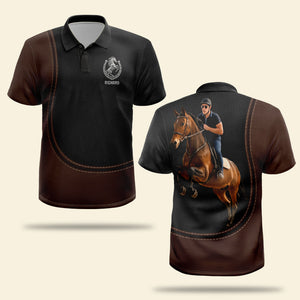 Horse Lover 3D Polo Shirt - Custom Photo Gifts For Horse Riders 04pgqn060825-Homacus