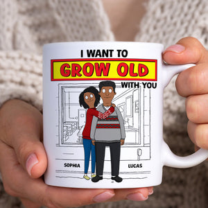 Personalized Gifts For Couple Coffee Mug 04xqtn271224hg I Want To Grow Old With You-Homacus