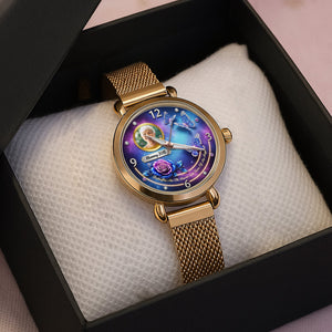 Custom Photo Heaven Angel Mesh Strap Quartz Watch Christmas Memorial Gifts 03hutn290725-Homacus
