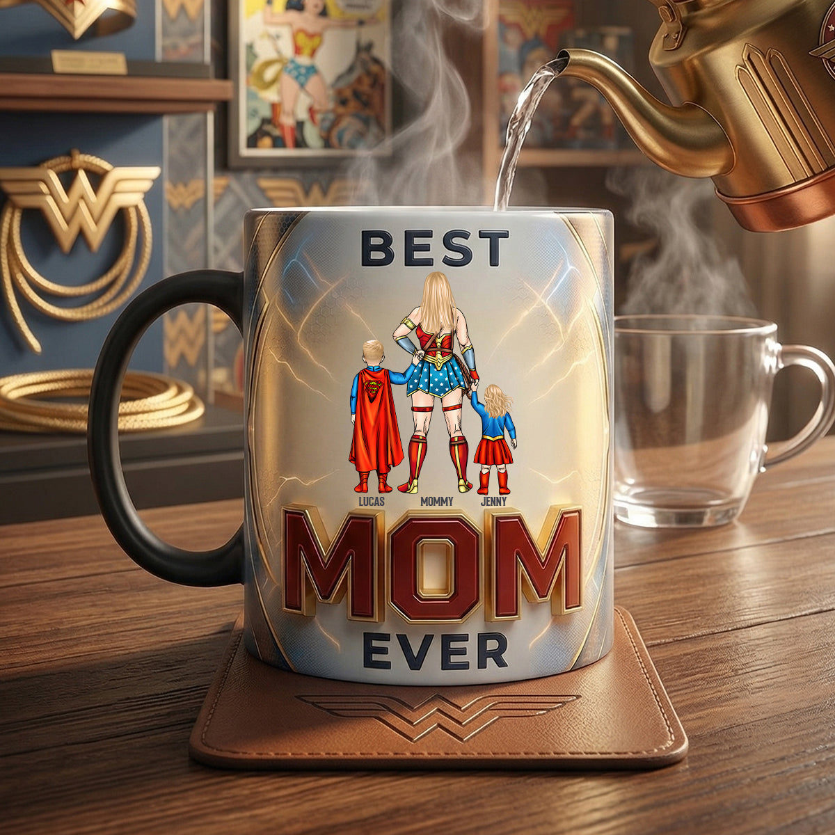 Best Mom Magic Ceramic Coffee Mug - Personalized Gifts For Mom 04natn200326-Homacus