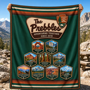 Custom National Park Blanket – Personalized Gift For Outdoor Families & Couples 02NADT081026-Homacus