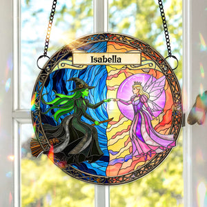 Light x Shadow Witch Suncatcher - Personalized Gifts For Witch Lovers 05HYLU080825-Homacus
