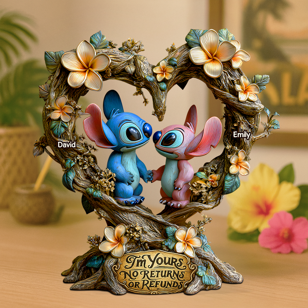 Romantic Alien Couple Acrylic Plaque - Personalized Gifts For Couples 02TGPU090625-Homacus