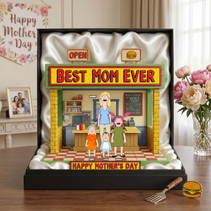 Best Mom Ever Acrylic Plaque - Personalized Gifts For Mothers 02hutn180426-Homacus